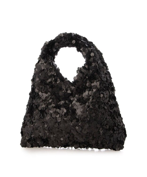 UNBILLION カシュカシュ cachecache / スパンコールトライアングルバッグ ブラック