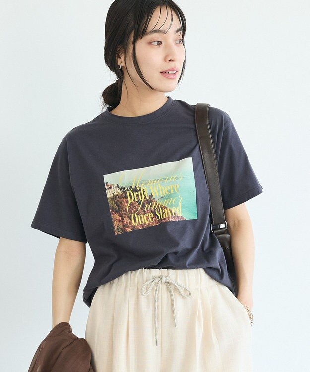 CRAFT STANDARD BOUTIQUE フォトプリントＴシャツ Dark Gray