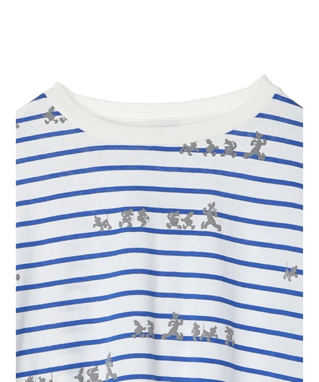 AMERICAN HOLIC 発砲プリントボーダーＴシャツ／Ｄｉｓｎｅｙ Border Ivory