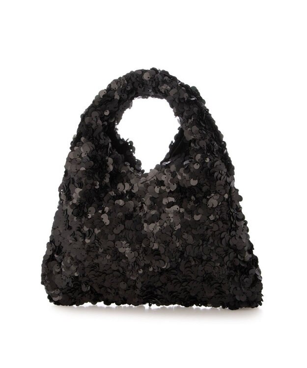 UNBILLION カシュカシュ cachecache / スパンコールトライアングルバッグ ブラック