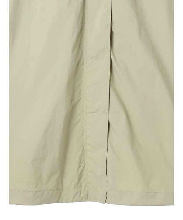 earth music&ecology テックフードロングコート Light Khaki