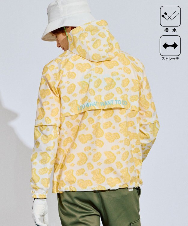 PW CIRCULUS 【撥水加工/ストレッチ】【MEN】アニマルドット2Wayブルゾン  ゴルフ イエロー系5