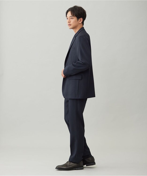 UNFILO MENS 【OCEANS 雑誌・web・YouTube 掲載】WOOL TOUCH 機能美ジャケット【東レ開発のウール見え高機能素材】 ネイビー