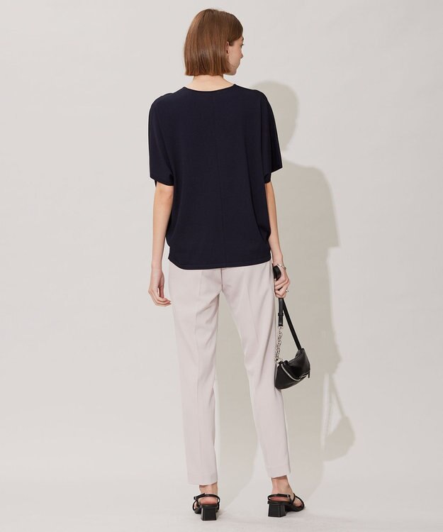 ICB L 【洗える】VIS/NYハイゲージ Vネックプルオーバー ネイビー系