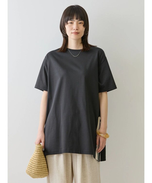 AMERICAN HOLIC サイドかぎ針カットチュニック Black