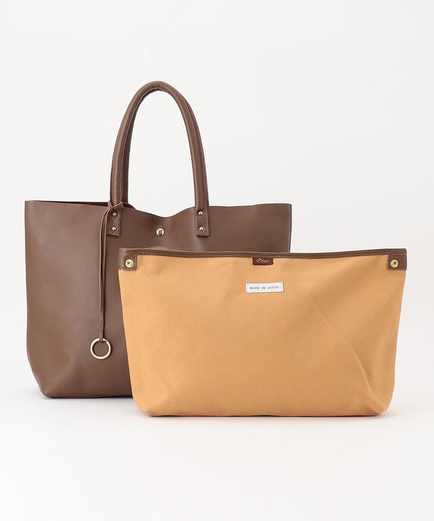 UNBILLION 【テレビ ドラマ着用アイテム】Otias シュリンクレザートートバッグ ブラウン