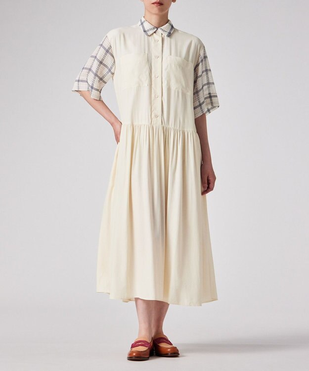 Paul Smith シアー チェック ワンピース エクリュ