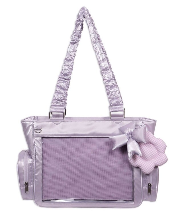 WEGO 【痛バ＆推し活グッズ】きらふわパフィ痛バッグS ライトパープル