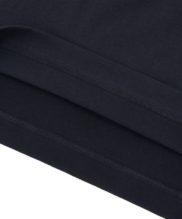 HAAG スマイルコットン BACK RIB T-SHIRTS Tシャツ ブラック