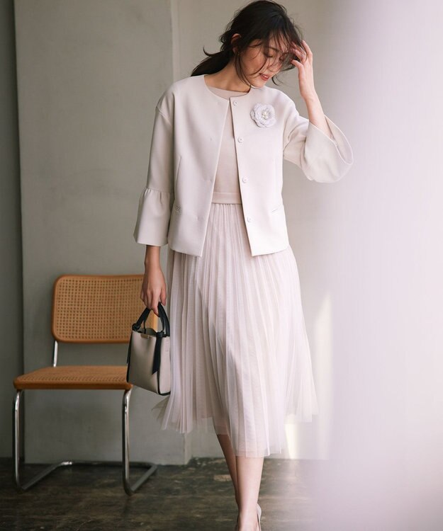 組曲 ノットデザイン バッグ Mini ライトグレー系