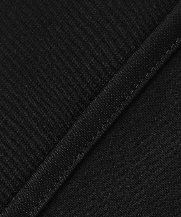 ICB 【洗える】 コンパクトモクロディ バンドカラーカットソー［アビガイルテープ］ ブラック系