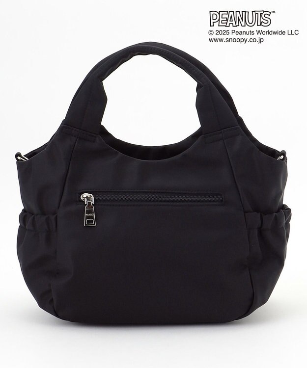 Y'SACCS SNOOPYデザイン　ギャザー2wayミニトート ブラック