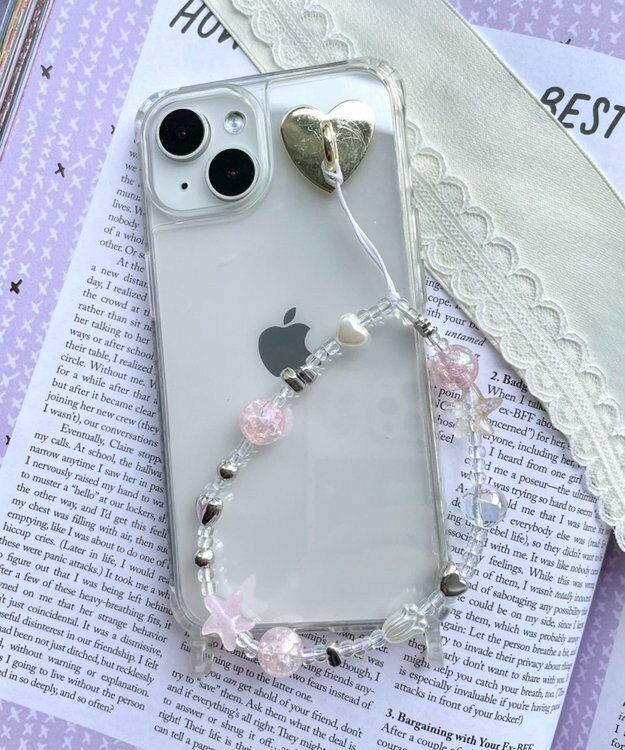 WEGO ビーズストラップキーホルダーG 柄4