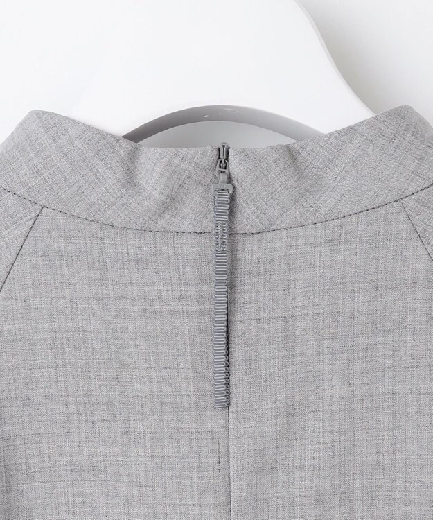 自由区 【洗える】ウーステッドトロ ワンピース ライトグレー