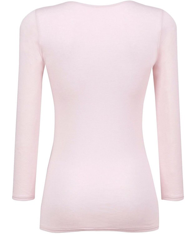 WACOAL あったかインナー 「天綿」を使用 しなやかでやわらかい あたたかくムレにくい 8分袖 長袖 【ふんわりあったか】 レディース CLD325 /ワコール シェルピンク