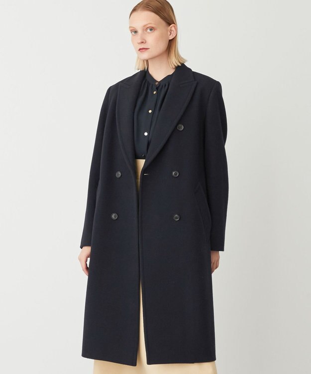 BEIGE， LAIRES / チェスターコート Navy