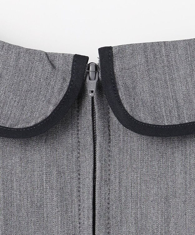 組曲 KIDS 【150-170㎝】 クラシカルグレーワンピース グレー