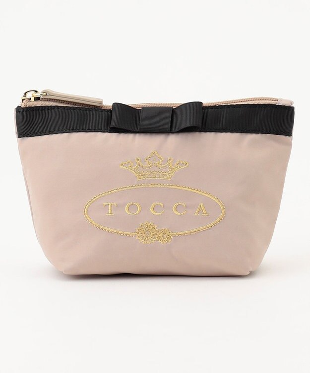 TOCCA 【WEB限定＆一部店舗限定】POINT OF RIBBON POUCH ポーチ ベージュ系