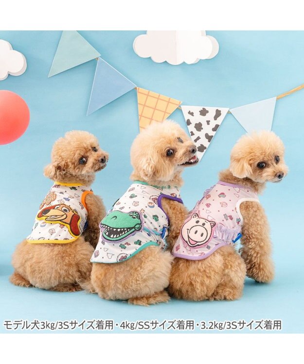 PET PARADISE ディズニー トイ・ストーリー  ポシェット風 クール タンクトップ《レックス》 小型犬 マルチカラー