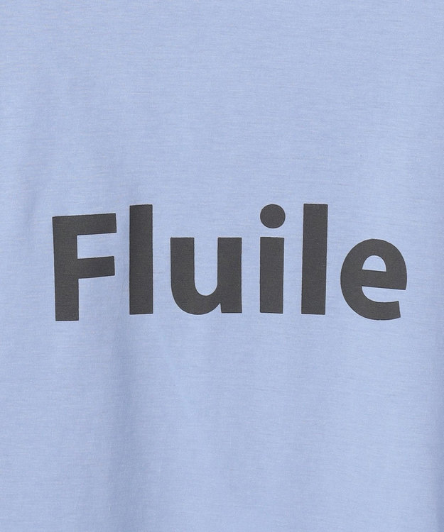 BEIGE， STELLERITE / コットンロゴTシャツ Sax