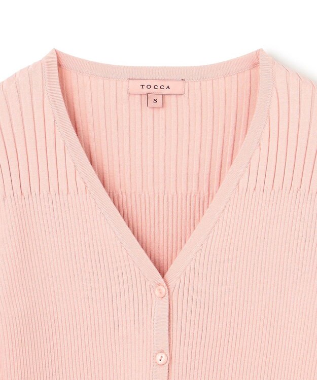 TOCCA 【洗える】SPRING RESONATE カーディガン ライトピンク