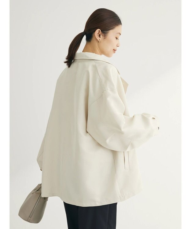Green Parks ・ＥＬＥＮＣＡＲＥ　ＤＵＥ　ミドル丈トレンチコート Ivory
