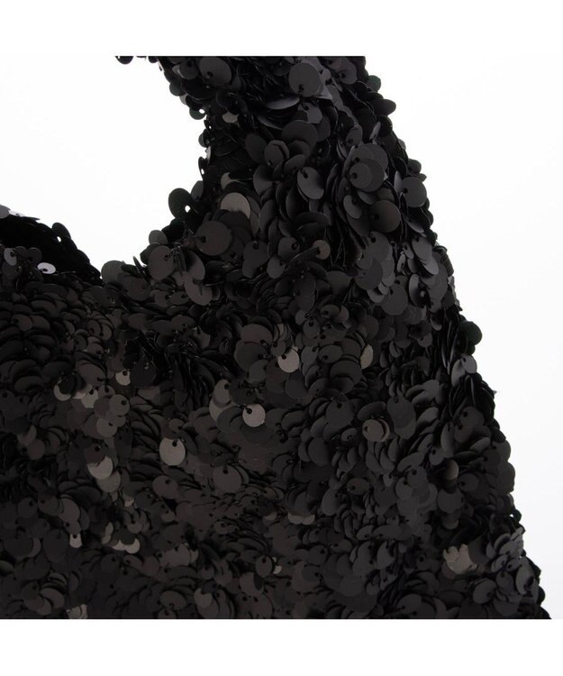 UNBILLION カシュカシュ cachecache / スパンコールトライアングルバッグ ブラック