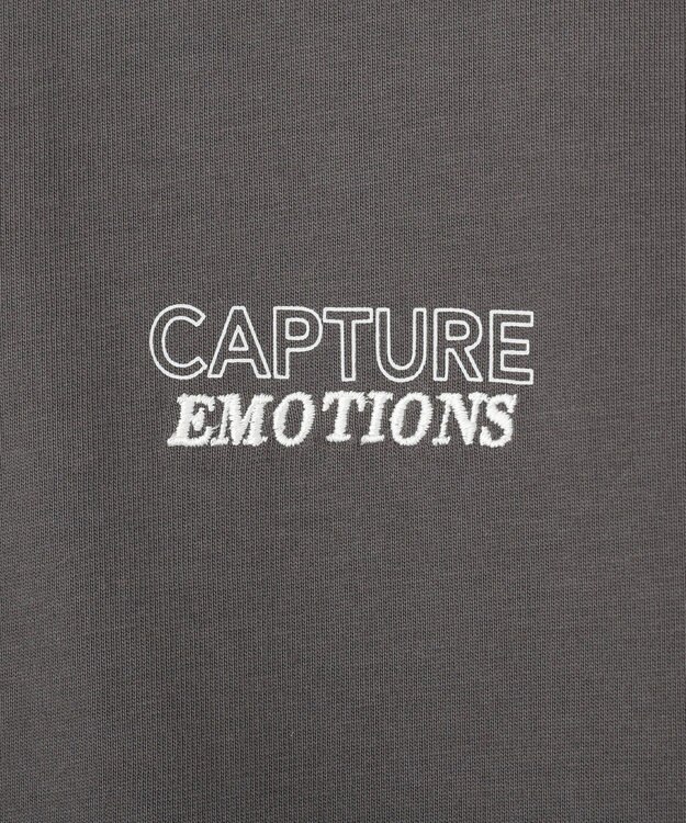 AMERICAN HOLIC NURTURING 刺繍ロゴロンT Charcoal Gray