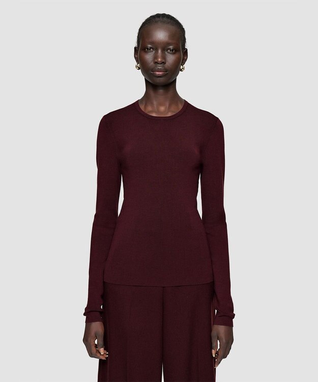 JOSEPH 【洗える】シルクストレッチトップ Maraschino