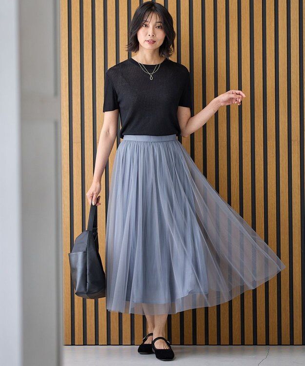 ANY ワンストラップフラットパンプス ブラック