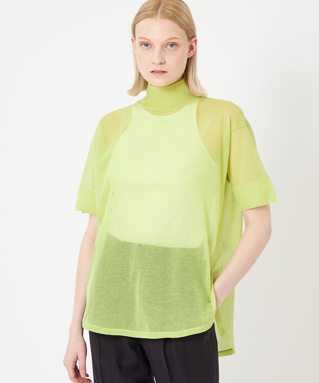 BEIGE， YUZU / ニットトップス Lime