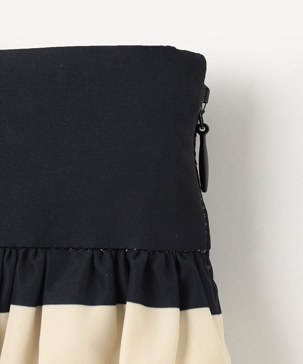 NAVE 【Nave　洗える】ボーダースカート ブラック系1