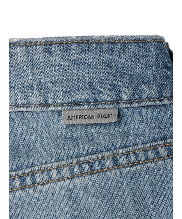 AMERICAN HOLIC ダメージデニムパンツ Light Indigo