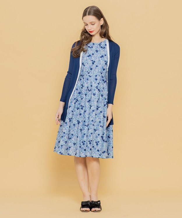 TOCCA 【LIBERTY社オリジナル素材】【洗える！】PENSTEMON ROAD ドレス ブルー系7