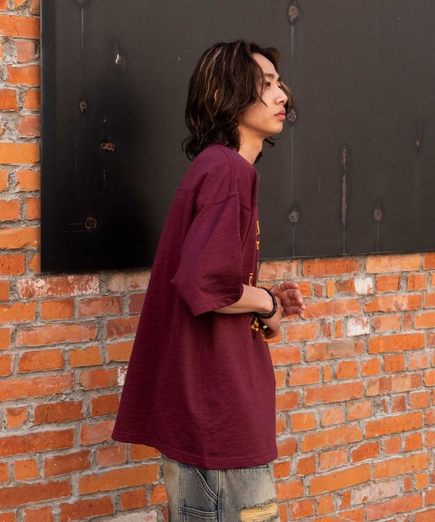 WEGO ナンバリングフットボールT（SS） ワイン