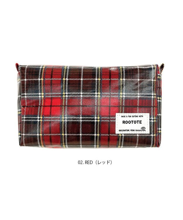 ROOTOTE 1299【ポーチ】EU.ウイズルー.ラミネート-N 02：レッド