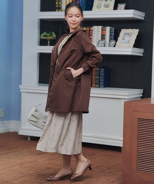 Tiaclasse 【新色追加・洗える・撥水】ドロストマウンテンパーカー ブラウン