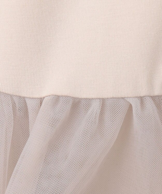 組曲 チュールレイヤードタンク グレージュ系