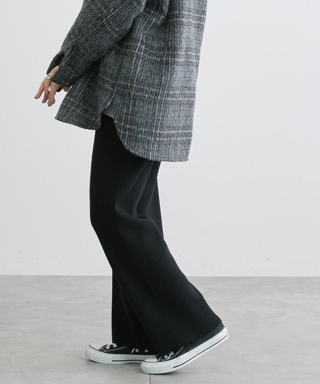 AMERICAN HOLIC バイパチリブニットパンツ Black