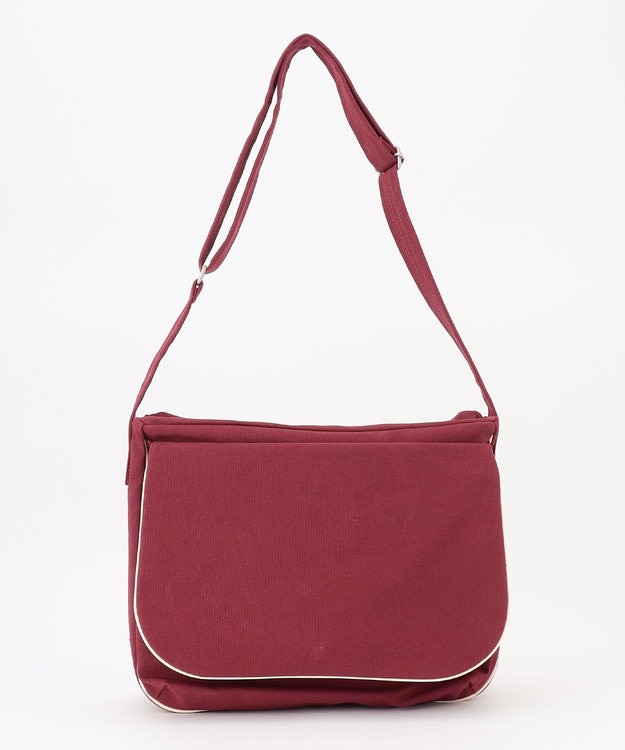 YUSHI ARLE - FLAP SHOULDER　帆布ショルダーバッグ ワイン