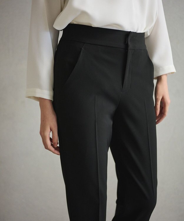 #Newans 美シルエットパンツ ブラック