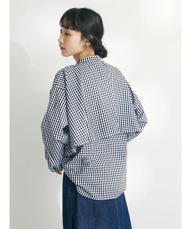 CRAFT STANDARD BOUTIQUE バックフリルシャツ Gingham Check