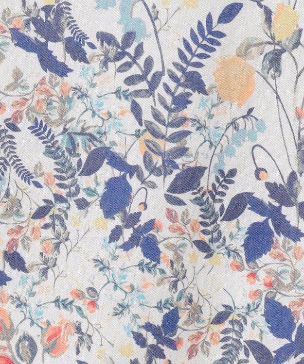 J.PRESS LADIES 【洗える】Liberty バンドカラー プルオーバー ブラウス オフ系