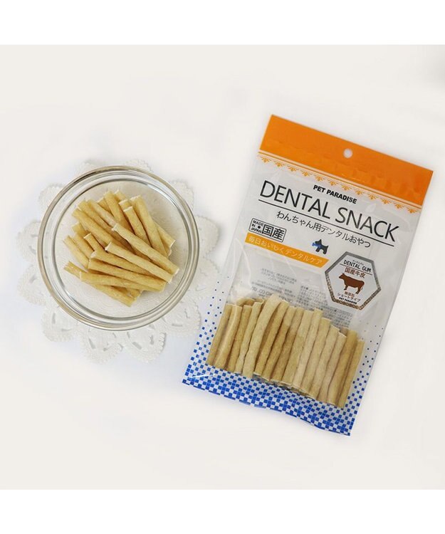 PET PARADISE 牛皮デンタルガム ショート 60g 国産 -