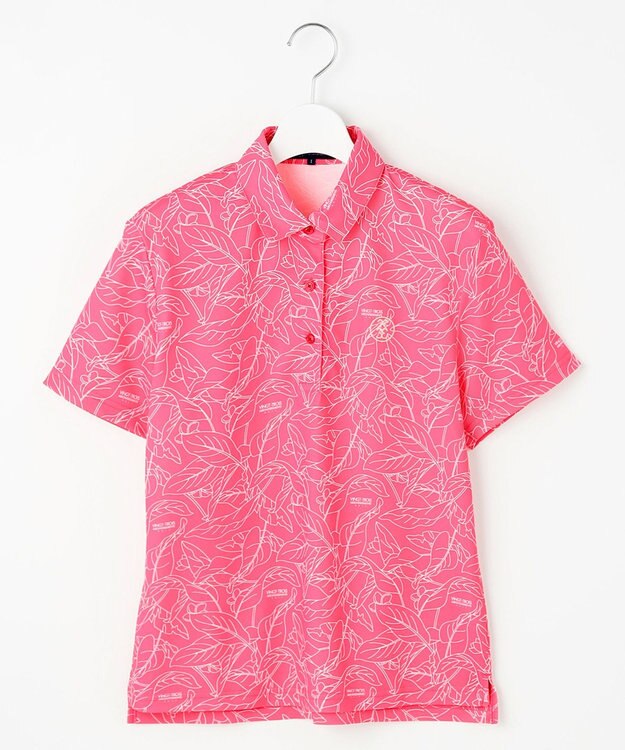 23区GOLF 【WOMEN】遮熱エイトムーブ リーフポロシャツ ピンク系5