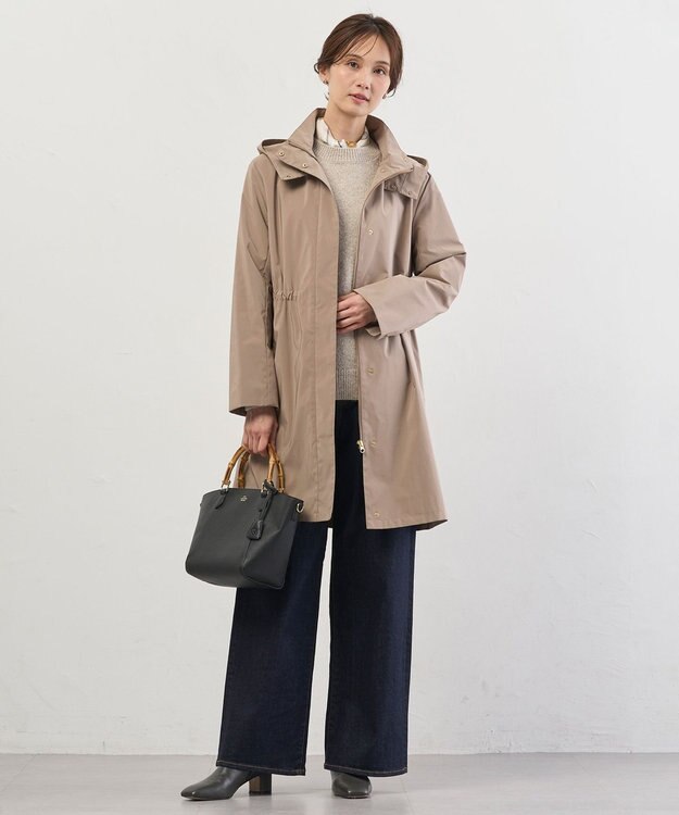 J.PRESS LADIES 【2way】バンブー バッグ ブラック系