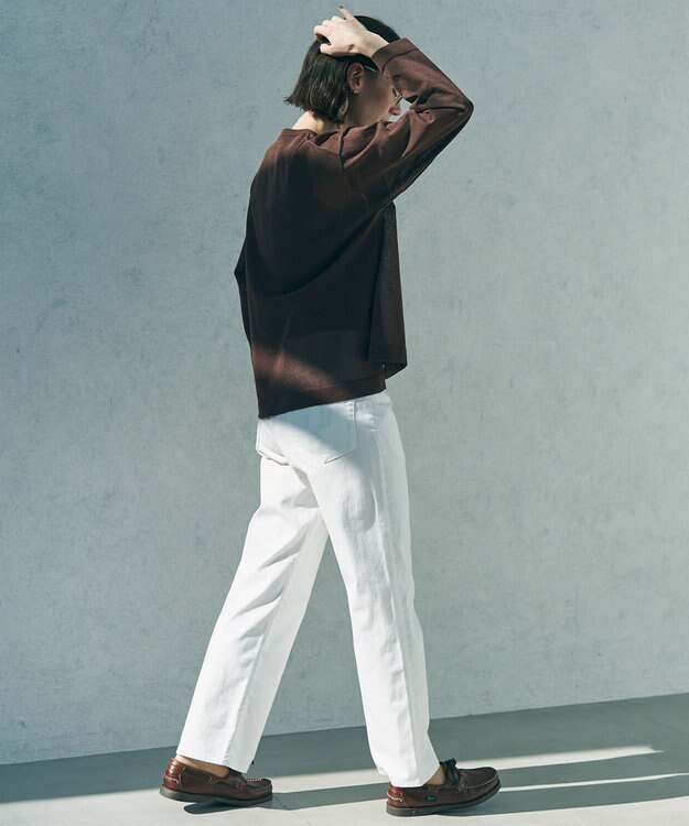 UNFILO 【UNFILO DENIM/新色追加】撥水ストレッチ テーパードデニム 【NEW】オフ