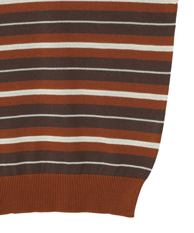 AMERICAN HOLIC 【PENNEY'S】レトロボーダー半袖ニット Orange