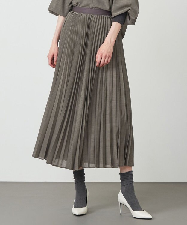 BEIGE， MOYE / プリーツスカート C Gray