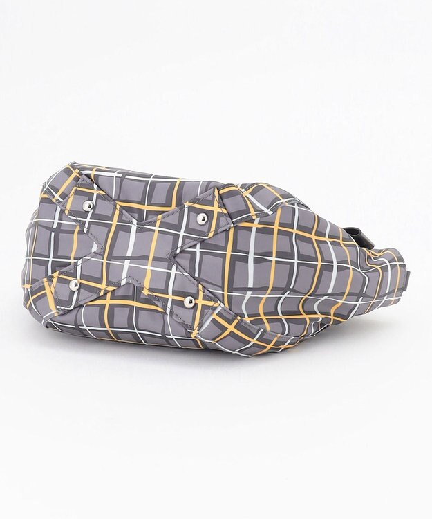 Y'SACCS ドローイングチェック 2WAYトートバッグ グレー